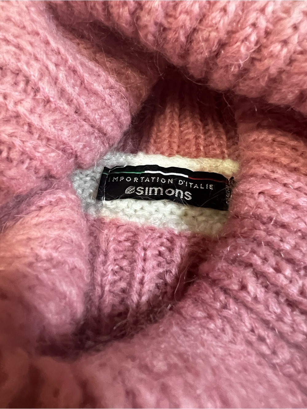 Simons Acrylic Mohair Blend Fair Isle Turtleneck Cottagecore Sweater-M - Picture 6 of 14